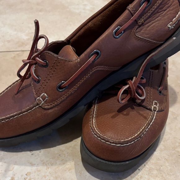 Clarks Leather Boat Shoes - Picture 5 of 14